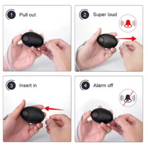 Personal Attack Alarm - Black 120dB
