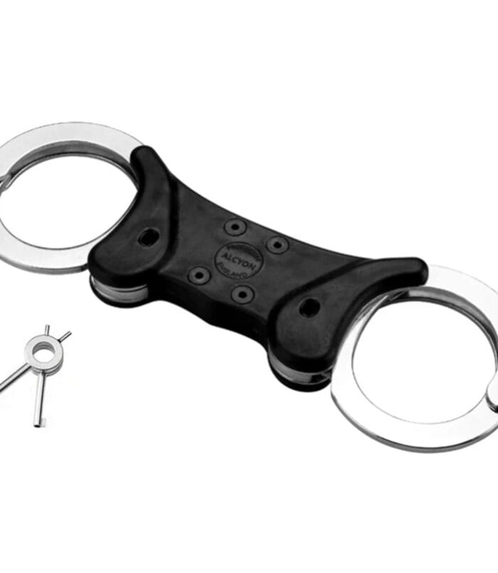 Buy Alcyon Rigid Double Locking Handcuffs - Silver for professionals at Self Defence Kit