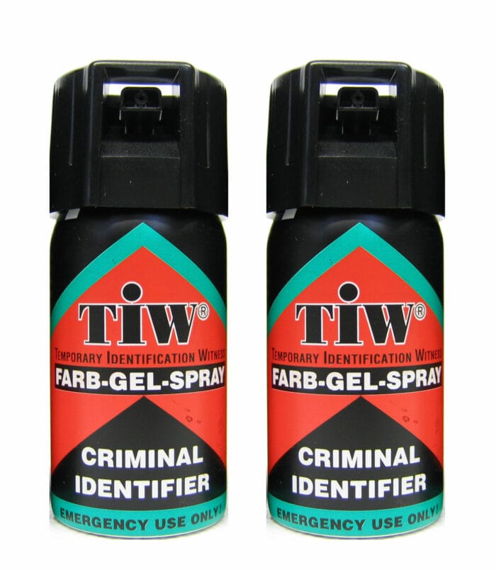 Twin Pack Farb-Gel Spray Self defence, criminal identifier from Self Defence Kit